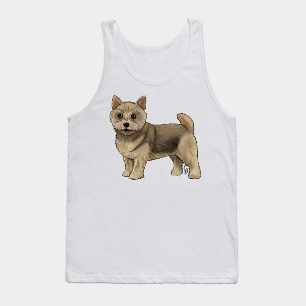 Dog - Norwich Terrier - Grizzle Tank Top by Jen's Dogs Custom Gifts and Designs